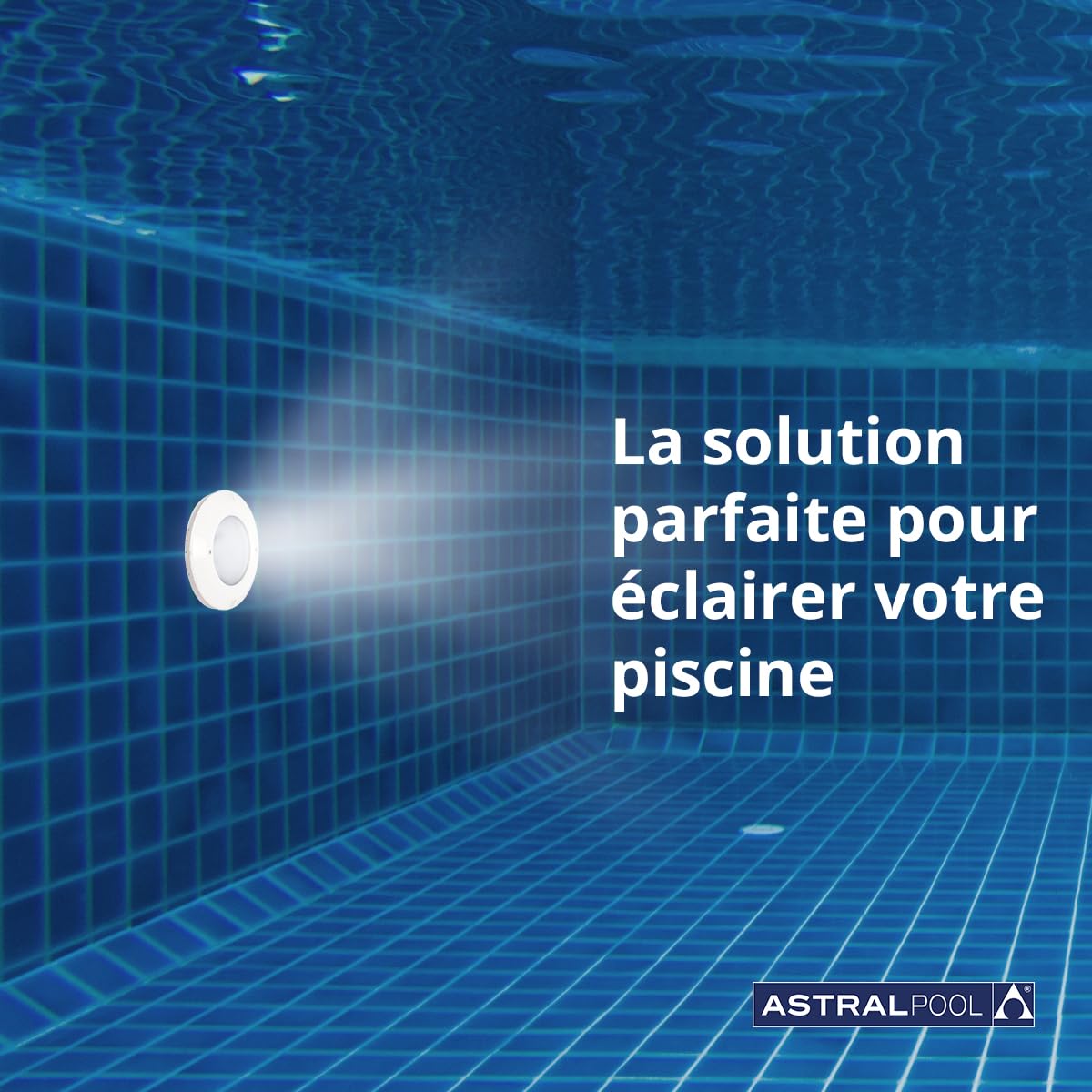Projecteur de lumière LED blanche pour piscine sous-marine PAR56 - 14,5 W (20 VA) - Faible consommation d'énergie - Éclairage puissant pour piscines AstralPool
