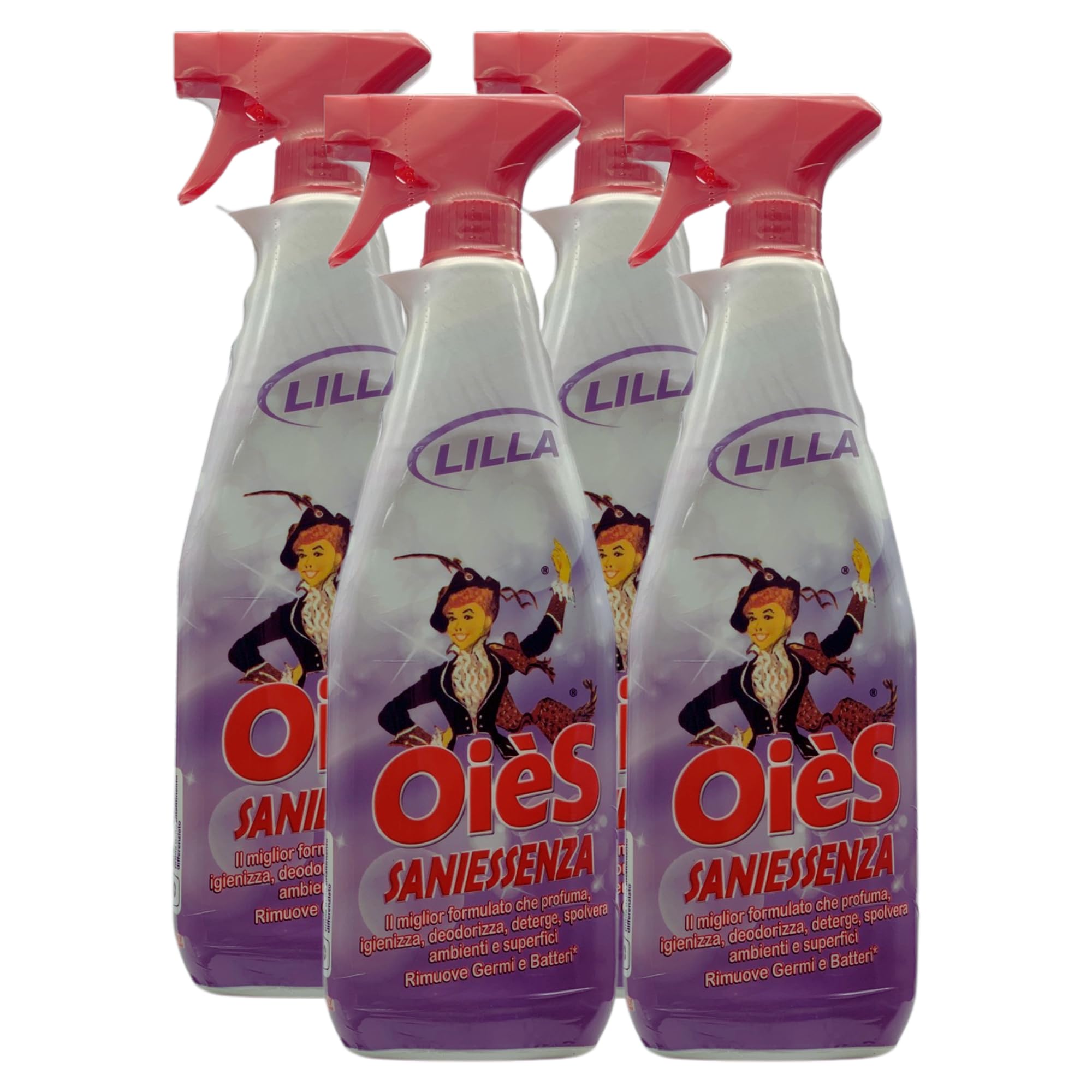 Detergente Spray Igienizzante - LILLA - Deterge, Profuma, Spolvera, Deodora Ambienti e Superfici. Rimuove Germi e Batteri 750ml (4)