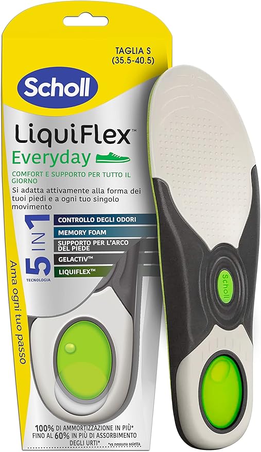 Scholl GelActiv Formele Inlegzolen Voor Heren, Nauwsluitend Design Voor Dagelijks Gebruik Met Kostuumschoenen Extra Elasticiteit Met Gelwave Technologie Maat 40 465