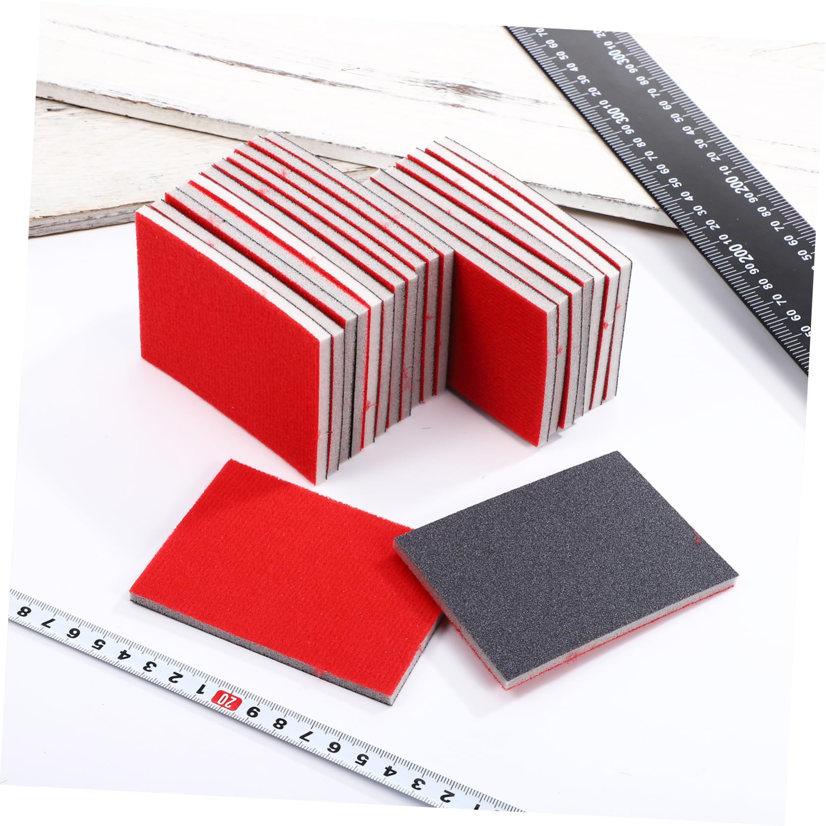 4 Ensembles Papier Abrasif pour Voiture Éponges De Ponçage Papier De Verre pour Voiture Papier De Verre pour Peinture Automobile Blocs De Ponçage en Éponge Corindon 20 Pièces * 4