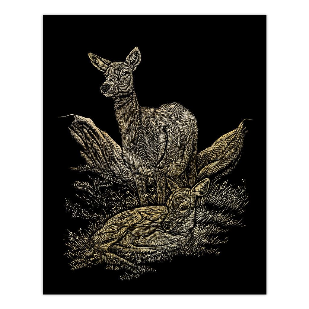 Royal & Langnickel Kratzbilder Set - Afrikanische Wildtiere DIN A4 Mit 3 Motiven