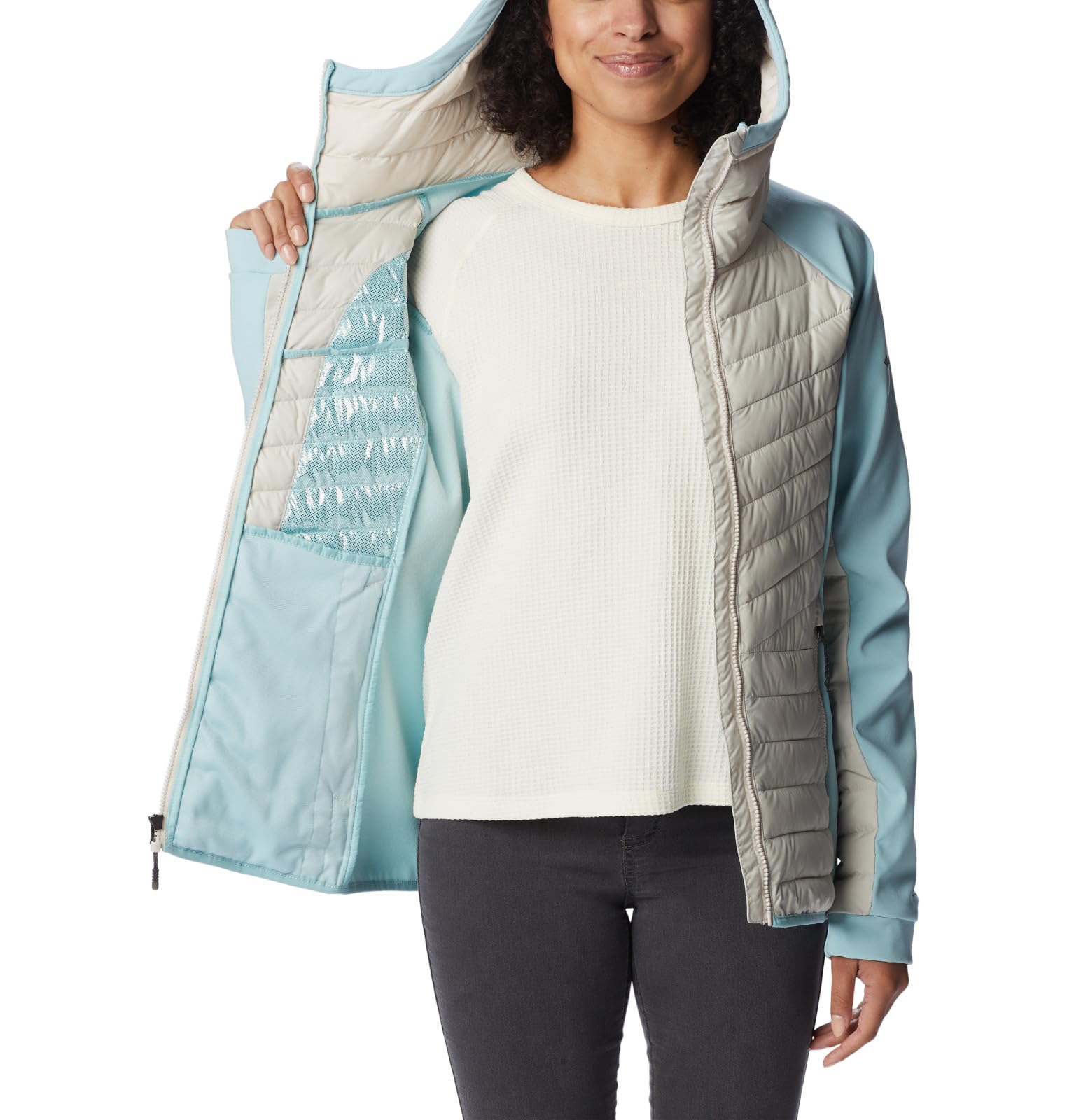 Columbia Powder Lite - Chaqueta Híbrida Con Capucha Powder Lite - Chaqueta híbrida con capucha Mujer