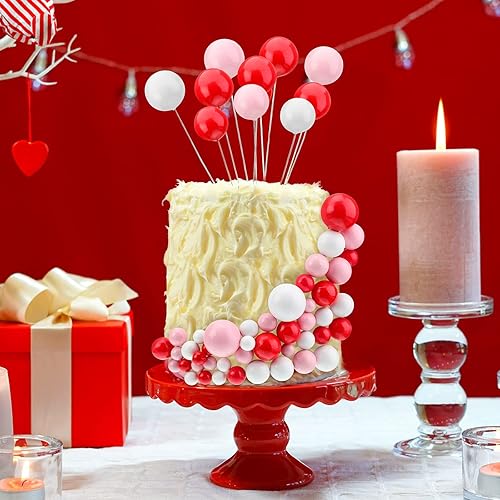 Miniatura 117 de 108 bolas para decoración de tartas, decoración de cupcakes, globos de espuma para hornear pasteles, boda, aniversario, decoración de cumpleaños