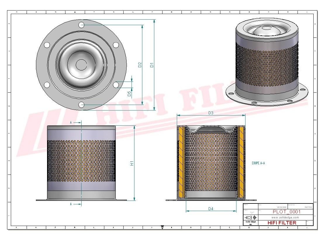 HIFI FILTER LUFT/ÖL ABSCHEIDER OT 2045 kompatibel mit SAO 59390, OAS98056, P78-5226, AS2457
