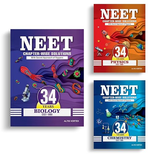 NEET 34 Years Chapter-wise Solutions with Topper's Secret Approach &amp; NCERT Page-wise Reference - Physics, Chemistry &amp; Biology (2021-1988) Papers COMBO