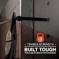 Vista 2 de Cable lazos multiuso TR Industrial TR88301 (100 piezas), 4 pulgadas, negro