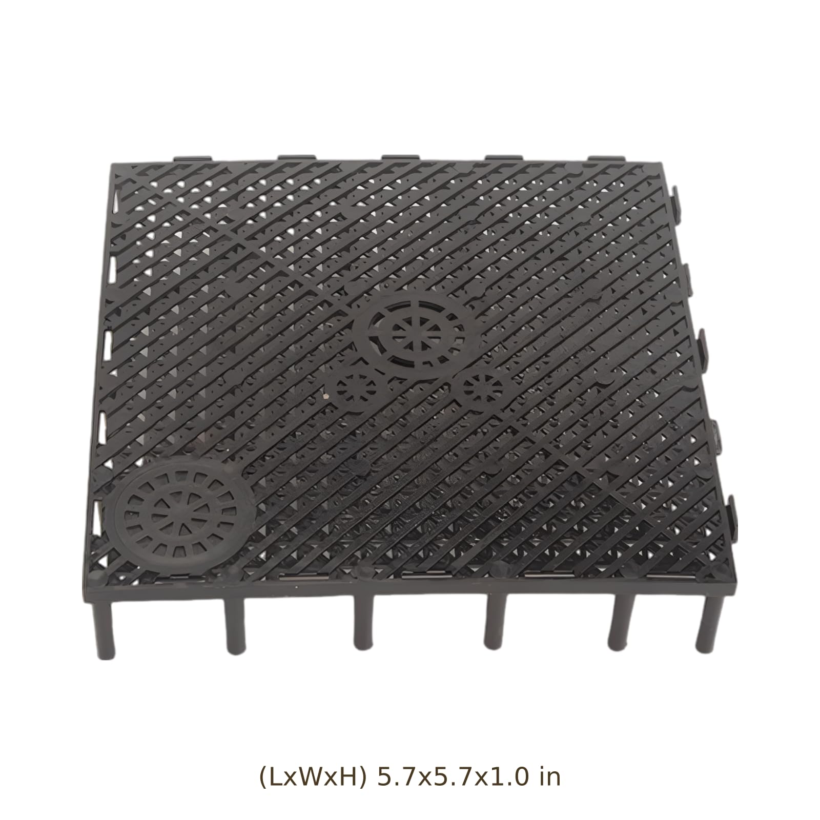 10 szt. dolnych płyt filtrujących do akwarium, 14,5 cm plastikowa przegroda filtra do akwarium, łącząca płyta izolacyjna z dolnymi nóżkami do świeżej i słonej wody, konstrukcja siatki 14,5 cm