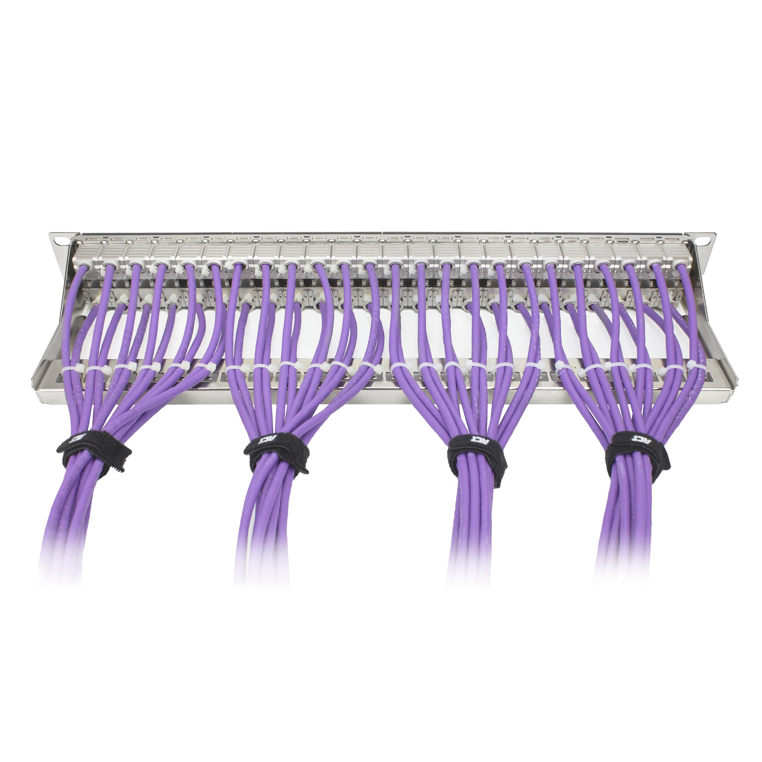 ACT Patchpanel 19", 48-Port 1U Rack Mount hohe Dichte – PP1031 | für Switch, Router, Patch Panel, TV, PC & Laptop