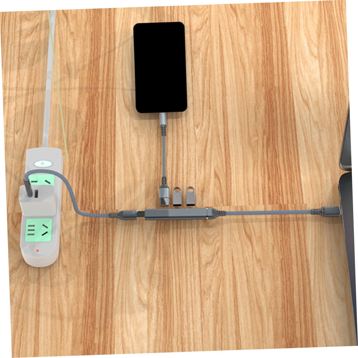 Uonlytech 4pezzi Hub Usb Porte Adattatore Usb Espandibile Per Laptop Veloce Trasferimento Dati Compatto e Leggero Senza Driver Utilizzo Simultaneo Di Porte