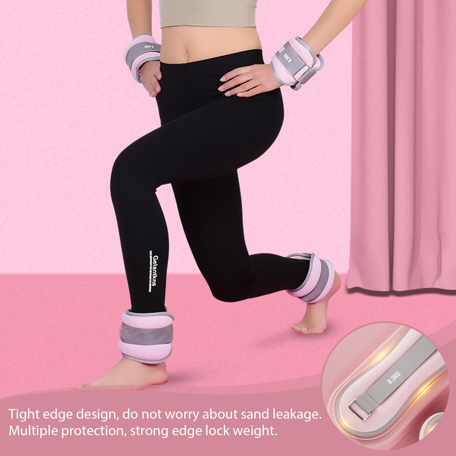 Gewichtsmanschetten 2x0,5kg - Für Arme & Beine Mit Klettverschluss