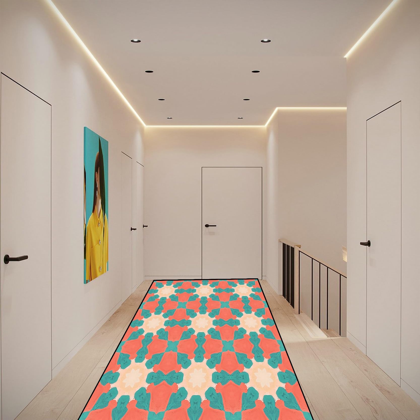Tapis de salon 120 x 170 cm fini les glissades grâce à ce revêtement lavable