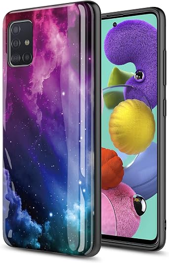 for Samsung Galaxy A51 Phone Case, Ultra Slim Graphic Design Light Weight Anti-Scratch Shook-Proof TPU Bumper Armor Cute Teen Girls Boy Women Man Protective Cover Milky Way Galaxy