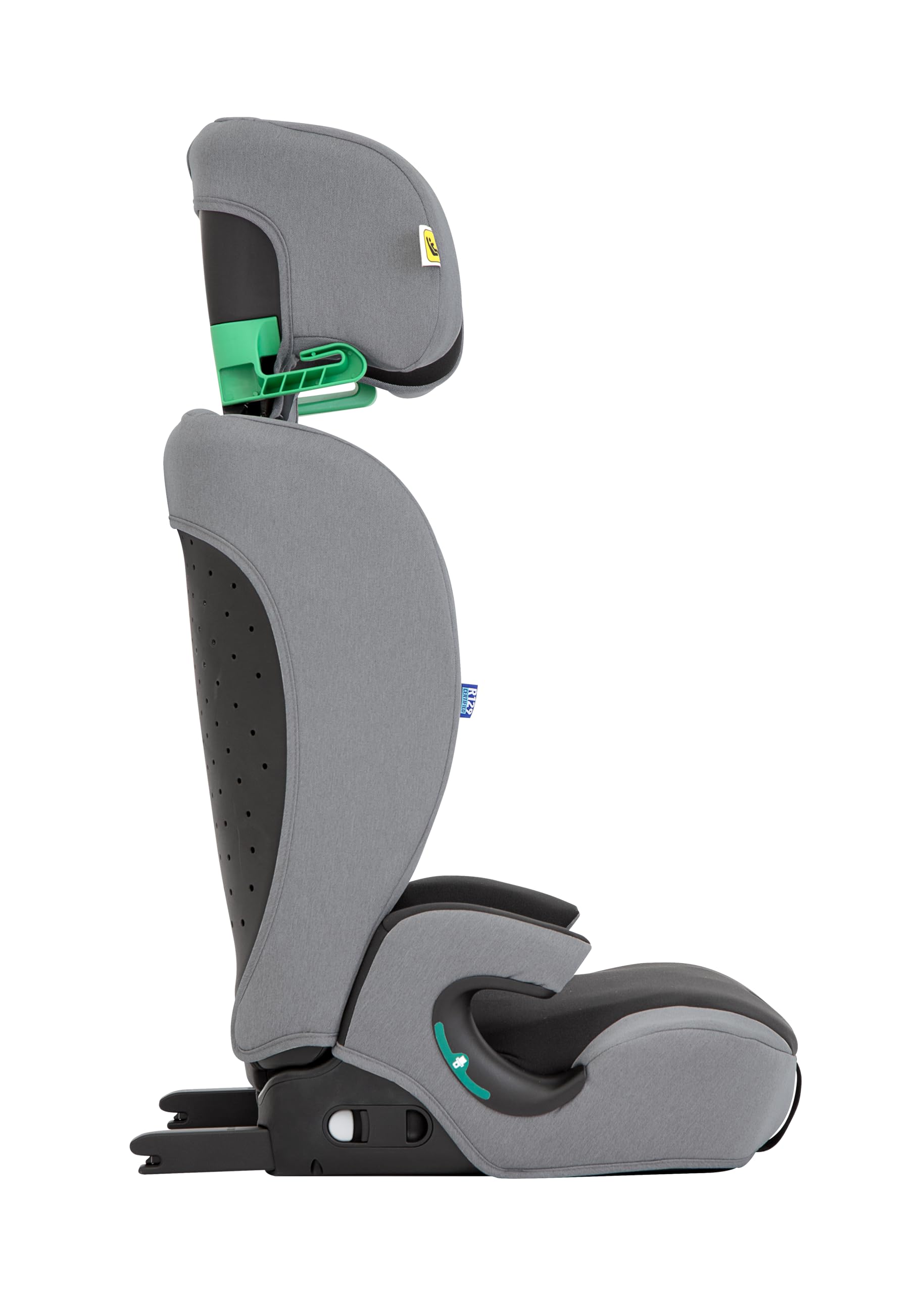 Graco Energi i-Size R129, rehausseur à harnais 2-en-1 ISOFIX avec attache supérieure, de 76 à 150 cm (de 15 mois jusqu'à environ 12 ans), face à la route, gris/noir, Meteor