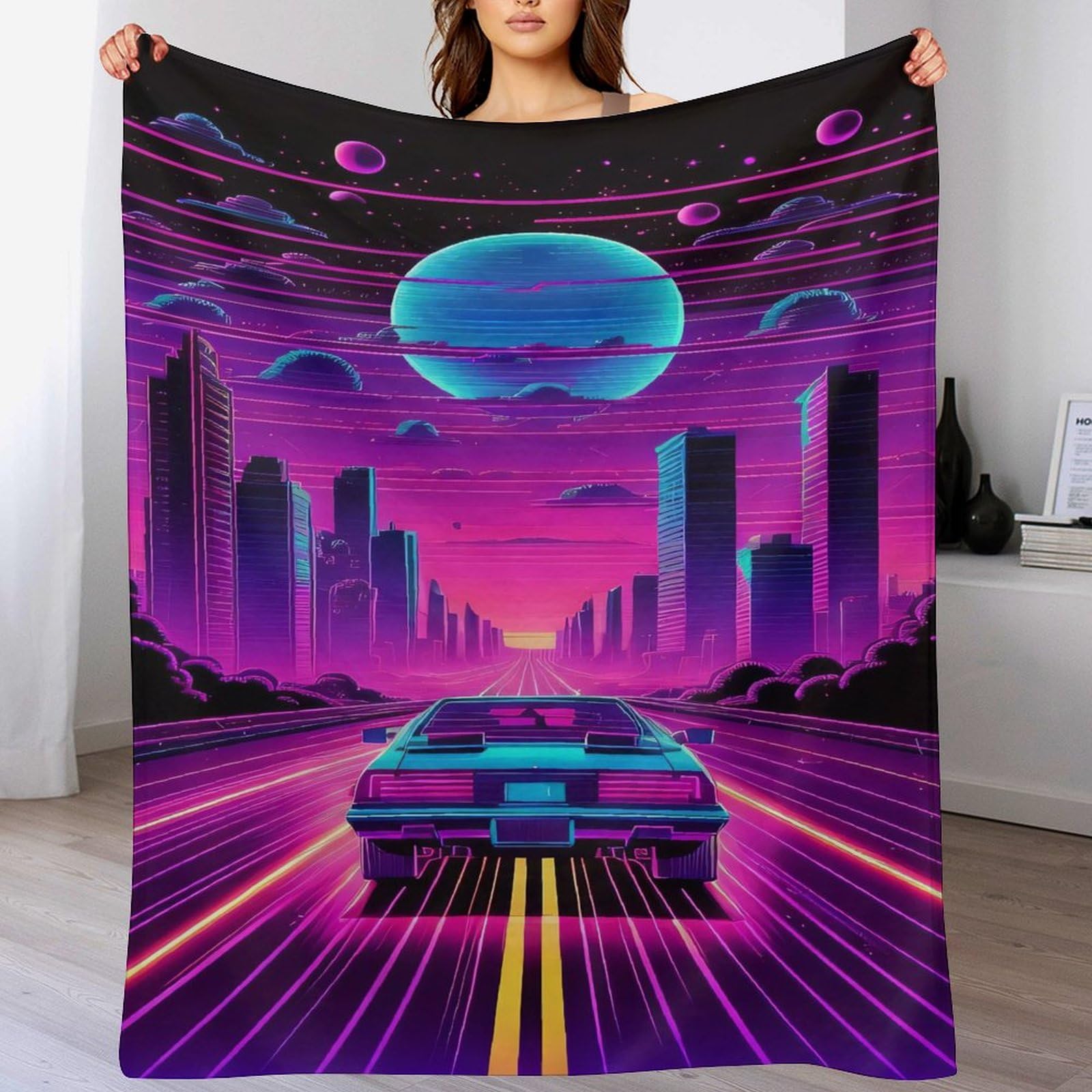 Plaid en flannel très doux et durable 150x200cm jeté de canapé chaud