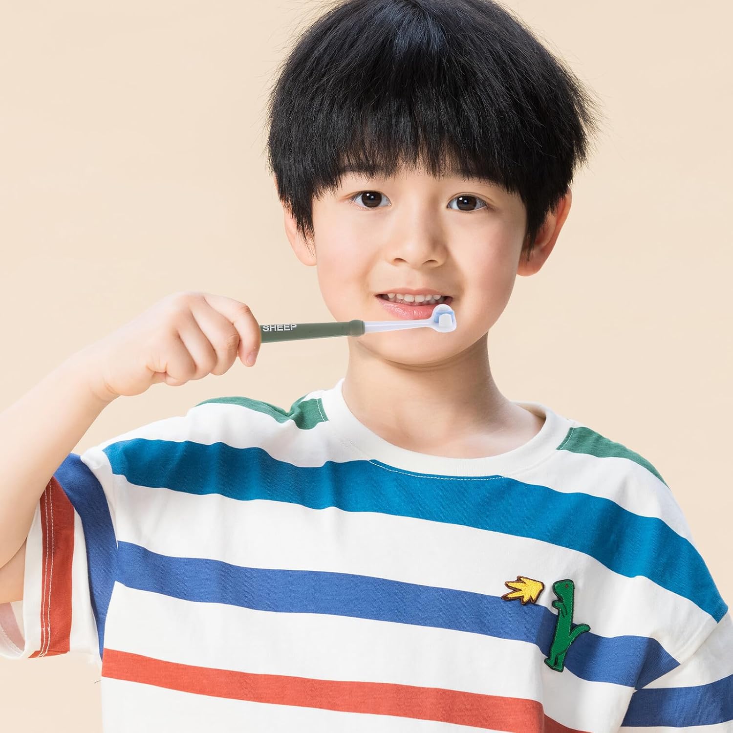 4pcs Three-Sided ’s Toothbrush: Soft Bristles for Delicate Oral Care - Easy Grip Handle Toothbrush for Boys and Ages 3+