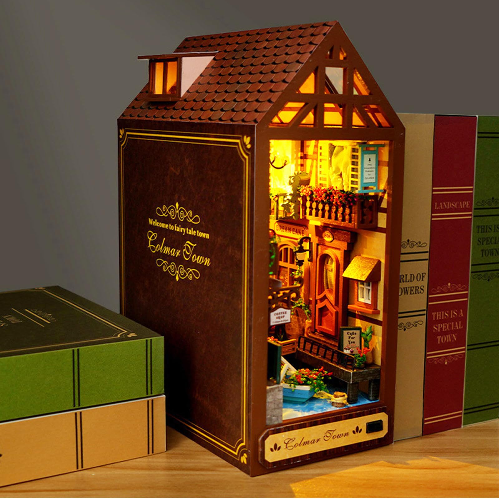 Kit De Rincón De Libros 3d Con Luces Led Para Decorar | Meses sin interés