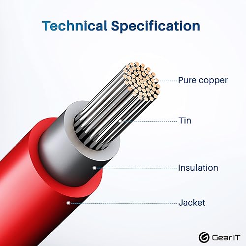 Miniatura 2 de GearIT Cable de extensión solar 10AWG (50 pies negro - 50 pies rojo) macho a hembra con kit de herramientas adaptadoras, panel solar de energía