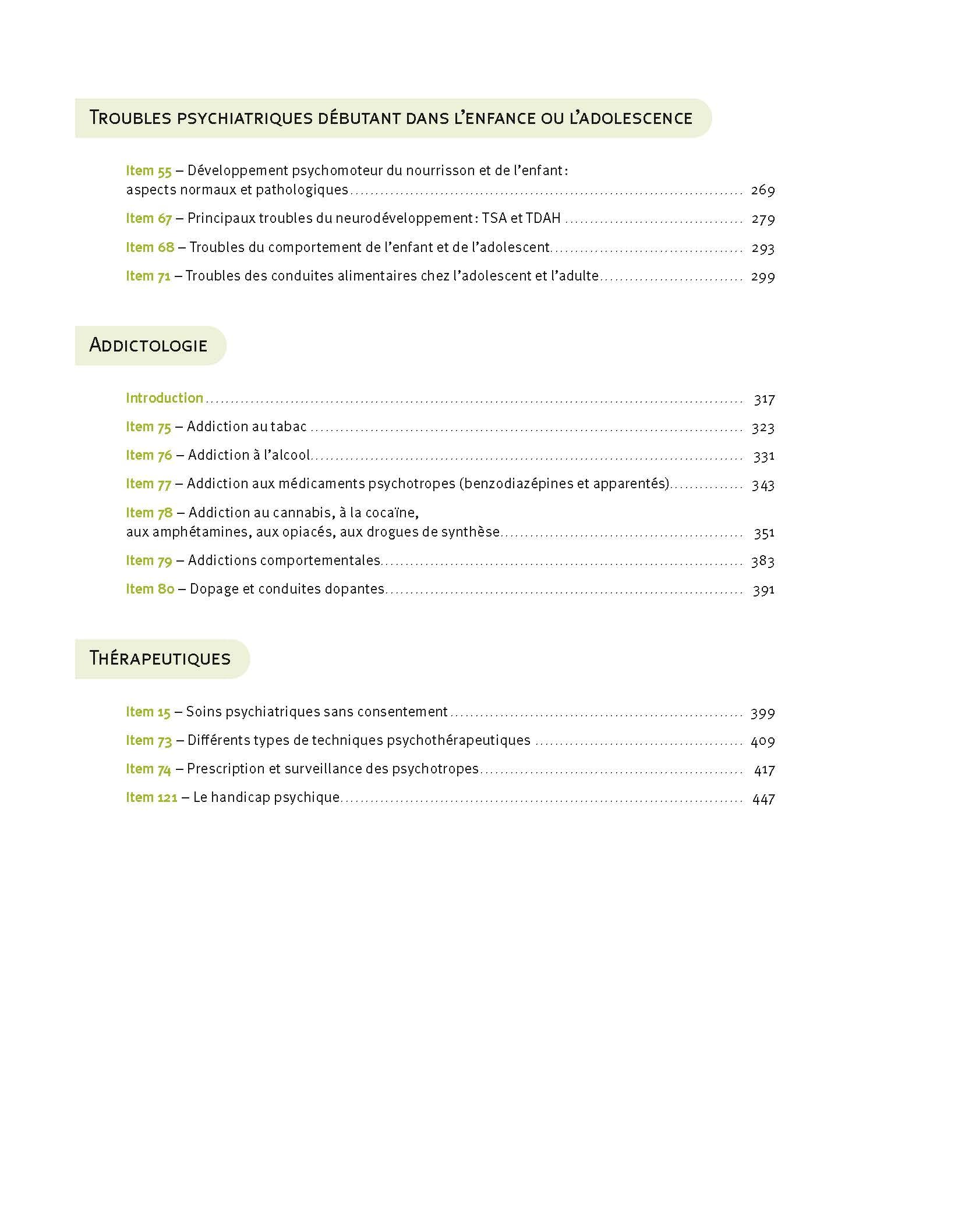 EDN référentiel de Psychiatrie et addictologie (4e édition conforme à la R2C): Psychiatrie de l'adulte. Psychiatrie de l'enfant et de l'adolescent. Addictologie