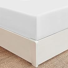 Mellanni Extra Deep Pocket King Fitted Sheet - Iconic Collection Bedding Sheets with up to 21 inch Deep Pocket - Soft & Cooling - Fade & Stain Resistant - 1 PC (King, White)