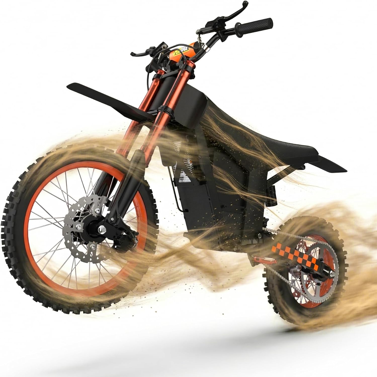 Electric Dirt Bike for Adults & Teens, 40MPH Off-Road EBike, 3500W/48V 23AH Battery Up to 54 Miles, 14"/12" Fat Tire Electric Motorcycle, Dual Hydraulic Brakes, Full Suspension
