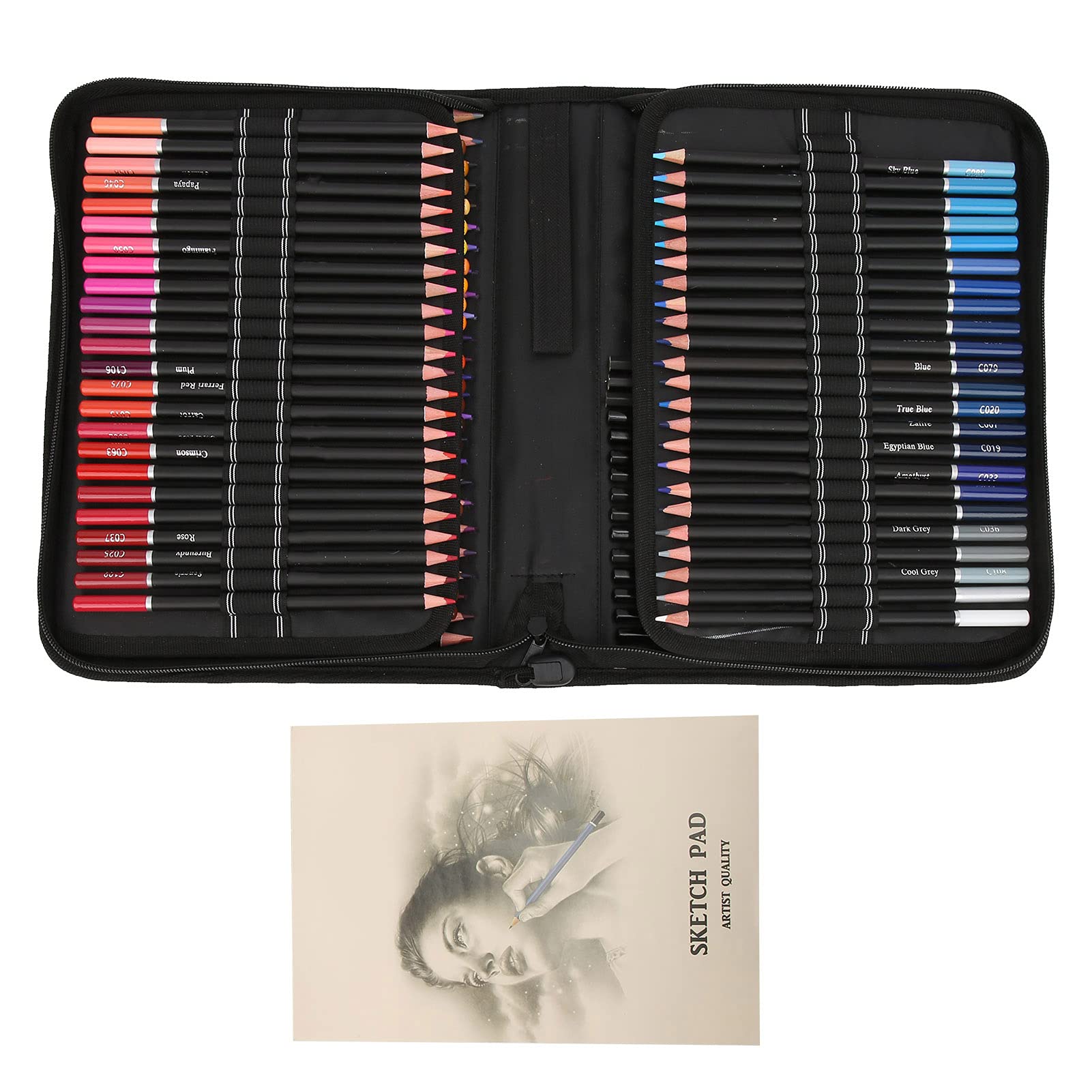Set di Matite Colorate, 120 Colori, Legno di Tiglio, Morbido