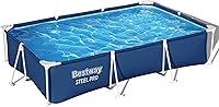 Vista 1 de Bestway Steel Pro, piscina para exteriores con bomba de filtro, piscina sobre el suelo, varios tamaños