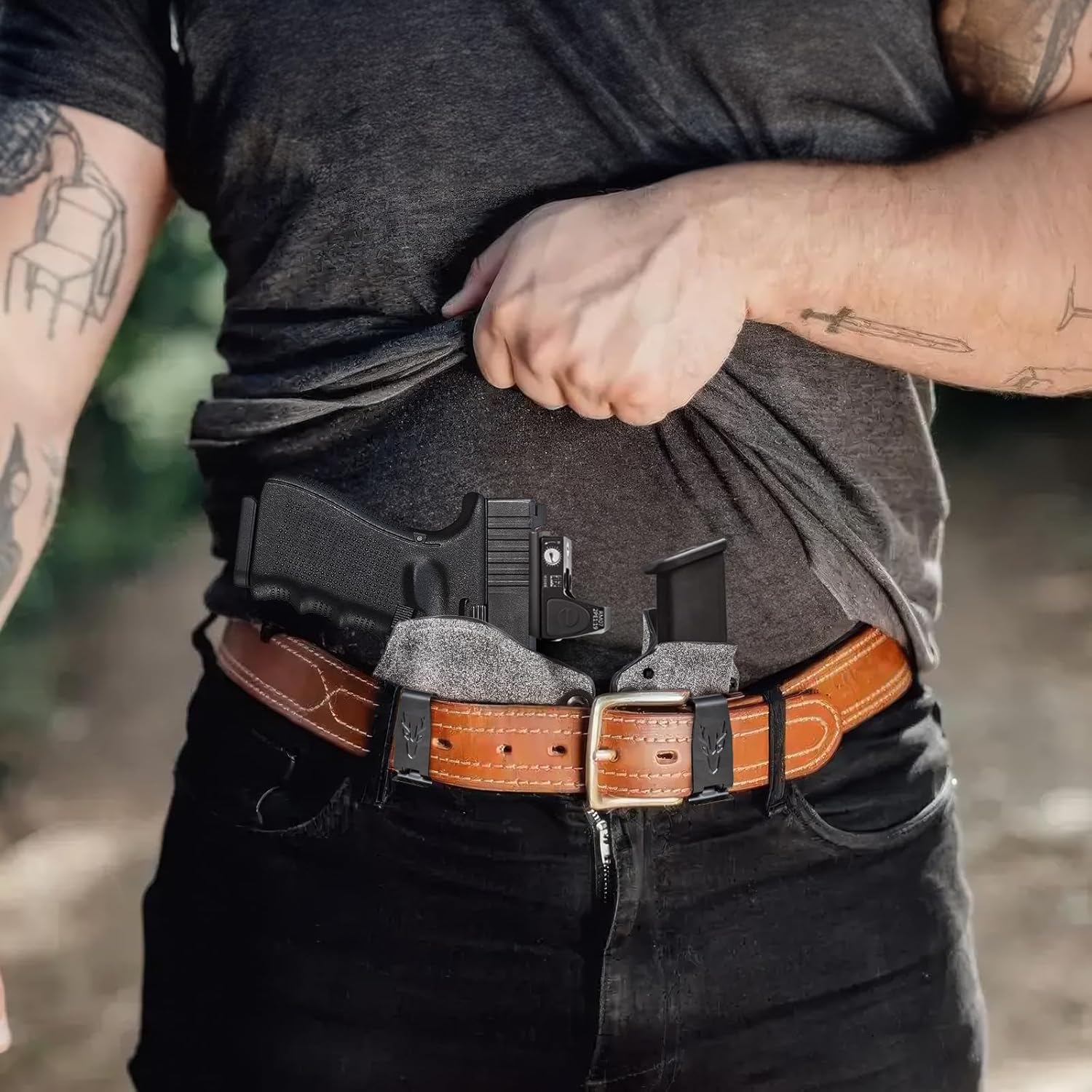 G19 Holster Optic Cut & Claw.Concealed Carry Holster for Glock 19,19X,23,32(Gen 1 2 3 4),G19 Gen 5