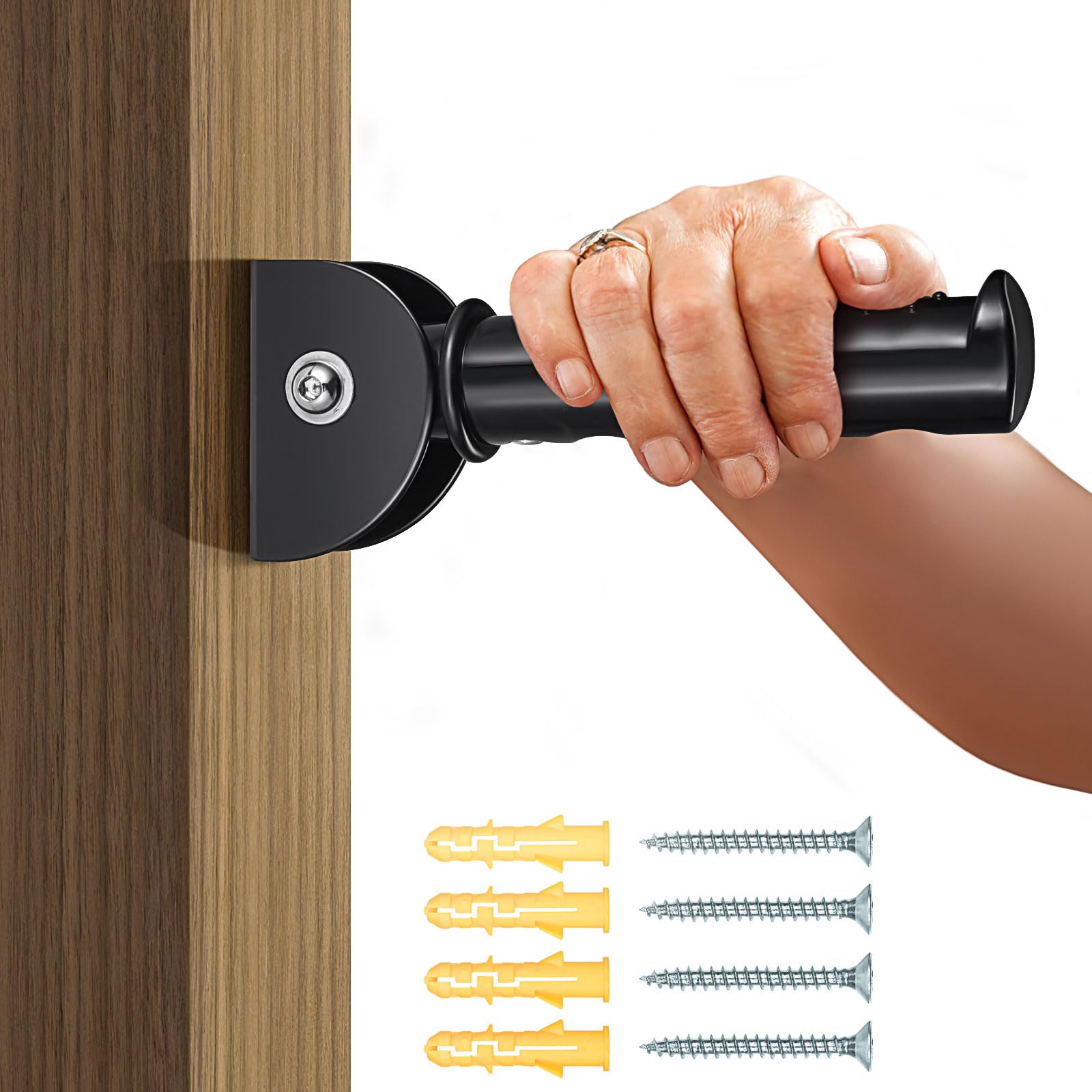 Barra de agarre para puerta/escaleras, asas de asistencia de seguridad para ancianos, mango de asistencia abatible para puerta, barra de agarre antideslizante para personas mayores, ancianos,