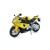 Die Cast Motorcycle Yellow Compatible with S1000RR, 1:18 Scale