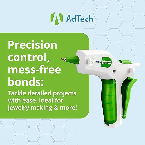 Miniatura 8 de AdTech Project Pro - Pistola de pegamento caliente inalámbrica recargable, mini pistola de pegamento con barras de pegamento Artistik sin cuerdas,