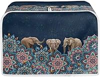 Vista 23 de Coldinair Cubierta para tostadora de dos rebanadas con estampado de aguacate, cubierta de electrodomésticos pequeños con diseño de frutas