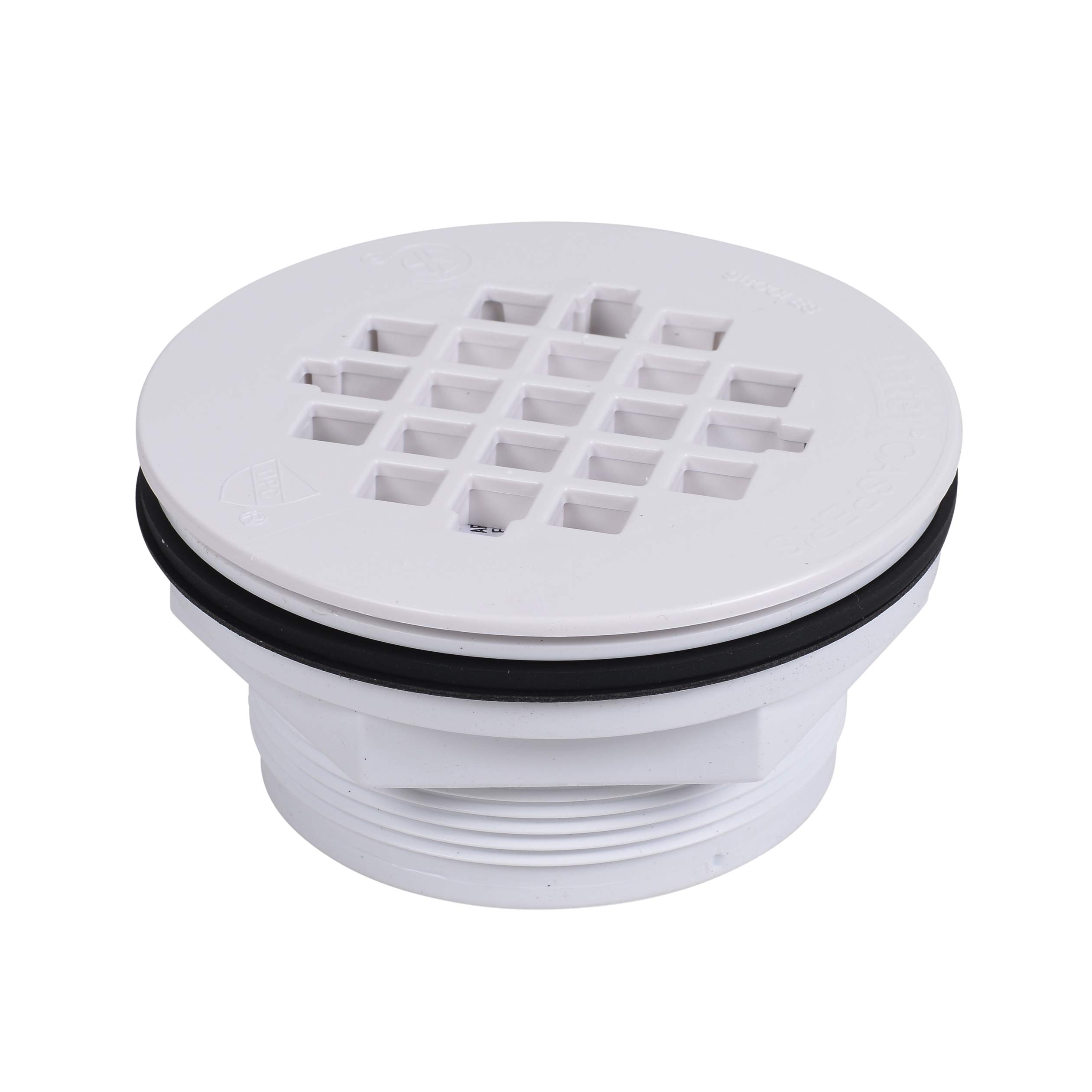 Oatey 42075 101 PNC PCW odpływ prysznicowy bez połączeń z plastikowym sitkiem, 5 cm