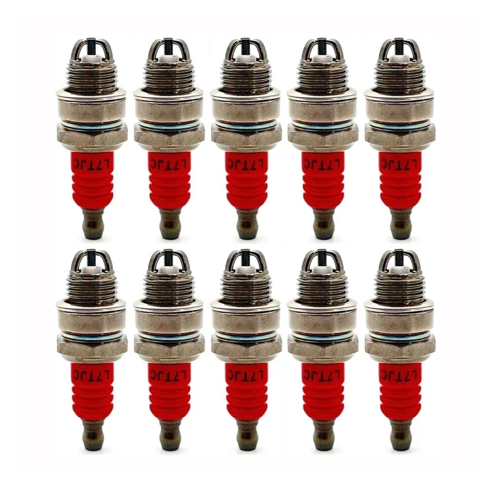 10 bujías L7TJC para motosierras y cortacéspedes de Gasolina