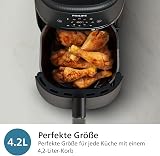 Philips Airfryer Série 2000 - Air Fryer 4.2L, 13 modes de cuisson, technologie RapidAir, jusqu'à 90% de matières grasses en moins, fenêtre de cuisson, écran tactile, Noir (NA229/00) - 7