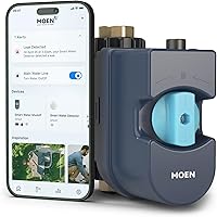 Vista 21 de Moen Flo - Monitor de agua inteligente y sensor de cierre automático, detector de fugas de agua conectado por Wi-Fi para tubería de diámetro de 1