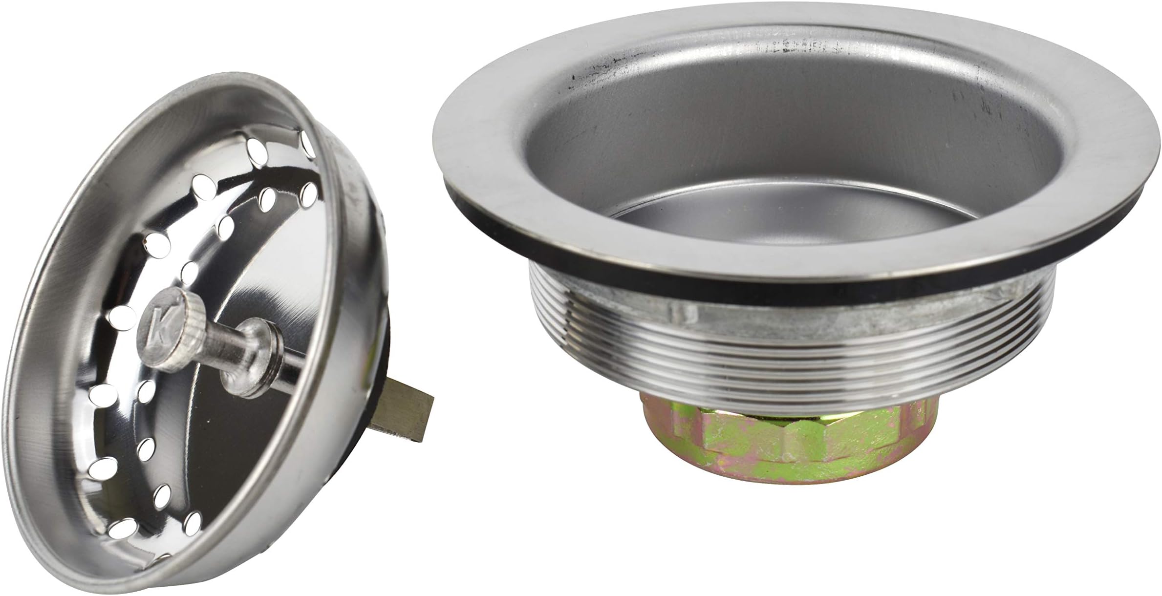 Plumb Pak K5419 Basket Sink Strainer, 3-1/2", Stainless Steel