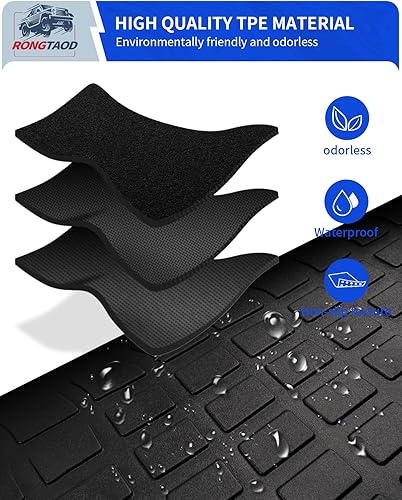 Miniatura 6 de Rongtaod Tapete de carga compatible con Jeep Cherokee 2019-2023, alfombrilla de maletero de TPE para asiento trasero, accesorios para Jeep Cherokee