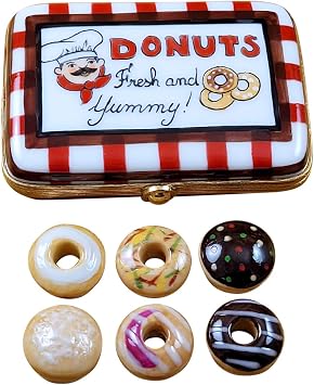 Donut Box with Six Donuts Limoges Box