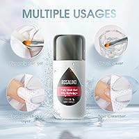 Vista 7 de ROSALIND Gel de uñas de poliéster rosa suave, gel de extensión de poliéster de 2.1 onzas líquidas para decoración de uñas, extensión engrosada