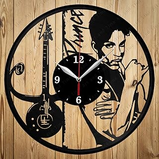 Vinyl Record Clock Vinyl Clock Prince Handmade Exclusive Clock Art Decor Home Wall Clock Black Original Gift Unique Design