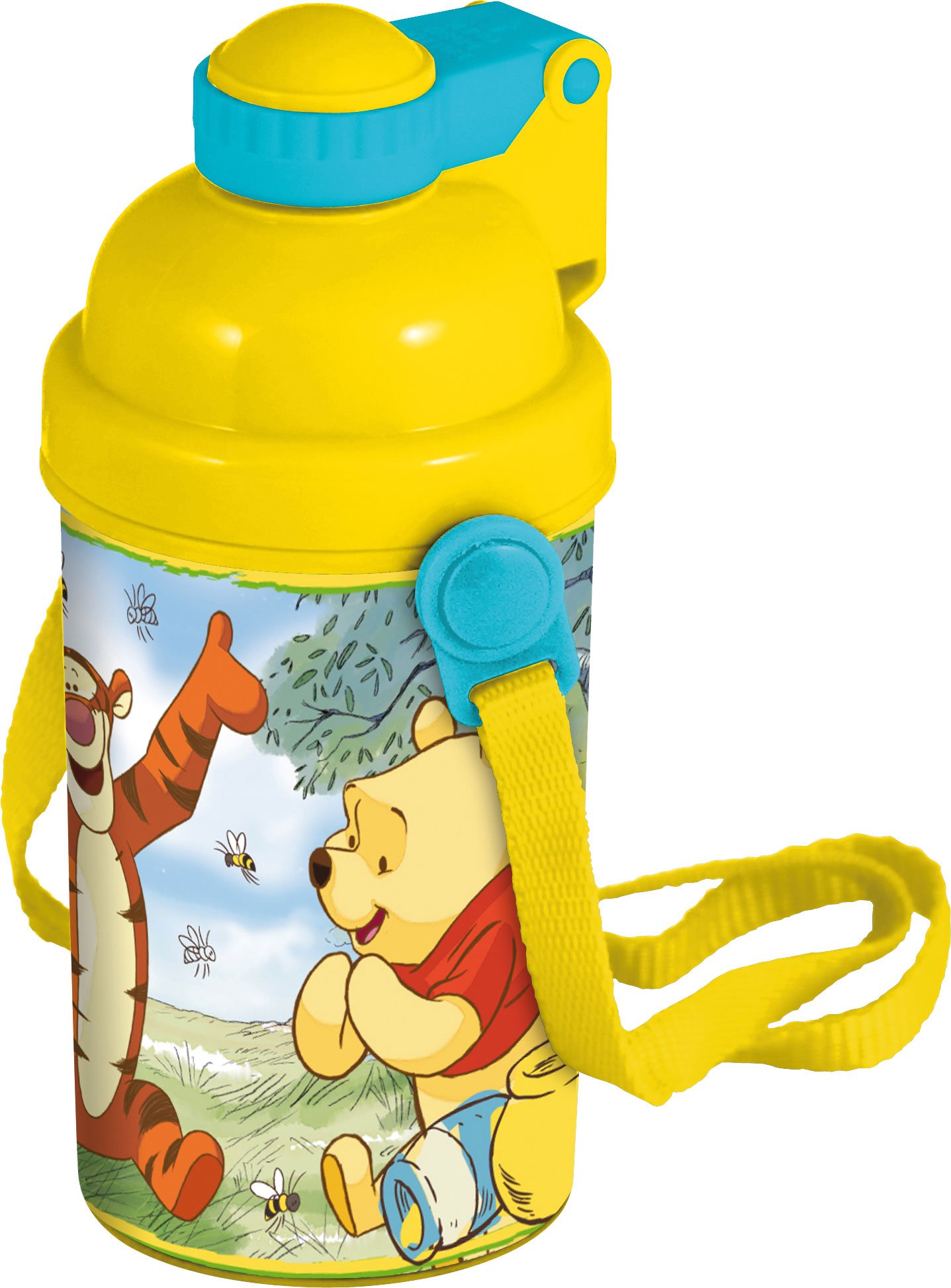 Joy Toy Kid's 734169 Winnie The Puuh Drinking Bottle - Multi-Colour, 350 ml