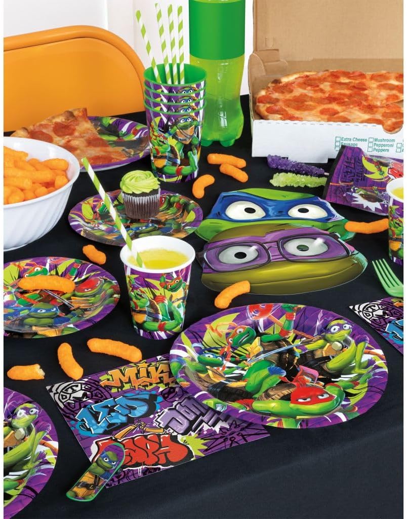 Unique Teenage Mutant Ninja Turtles TMNT 12 Pack 16 oz Plastic Reusable Favor Cups – Birthday Party Supplies, Goodie Bag Favors, Kids’ Drinkware & Take-Home Gifts