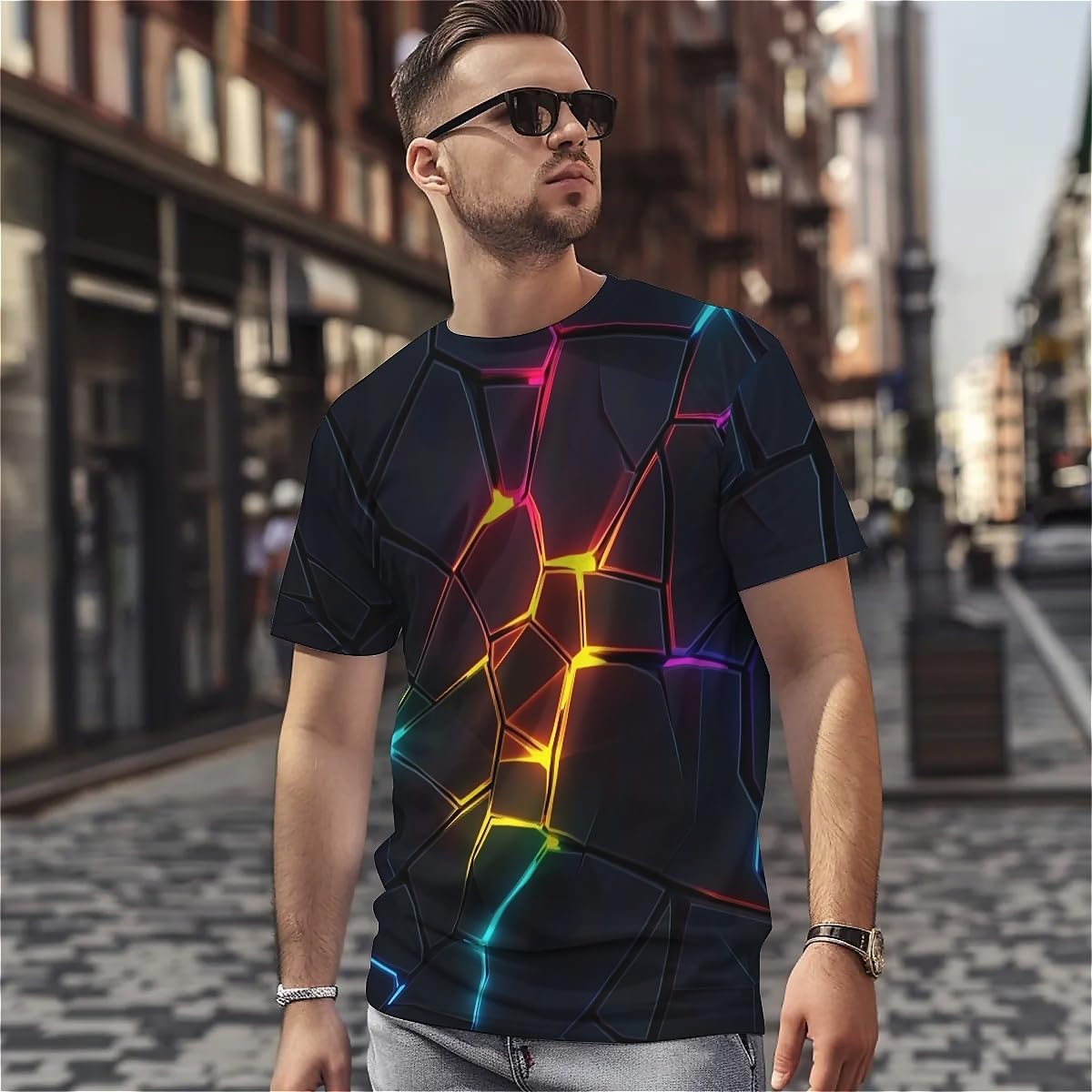 Unisex 3D Graphic Print T-Shirts for Men Women Casual Short Sleeve Tees Shirt Top - Image 3