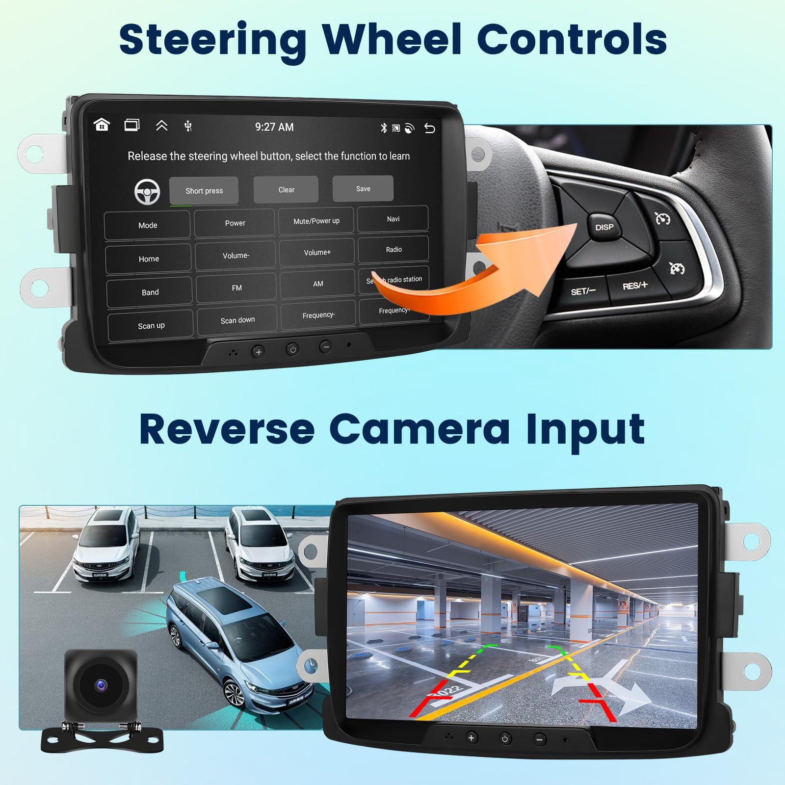 [6G+128G] Radio samochodowe Inefala Android 15 do Renault Dacia Duster Sandero Logan Dokker z bezprzewodowym Carplay Android Auto, 8-calowym ekranem dotykowym, samochodowym stereo z GPS, WiFi RDS/FM,