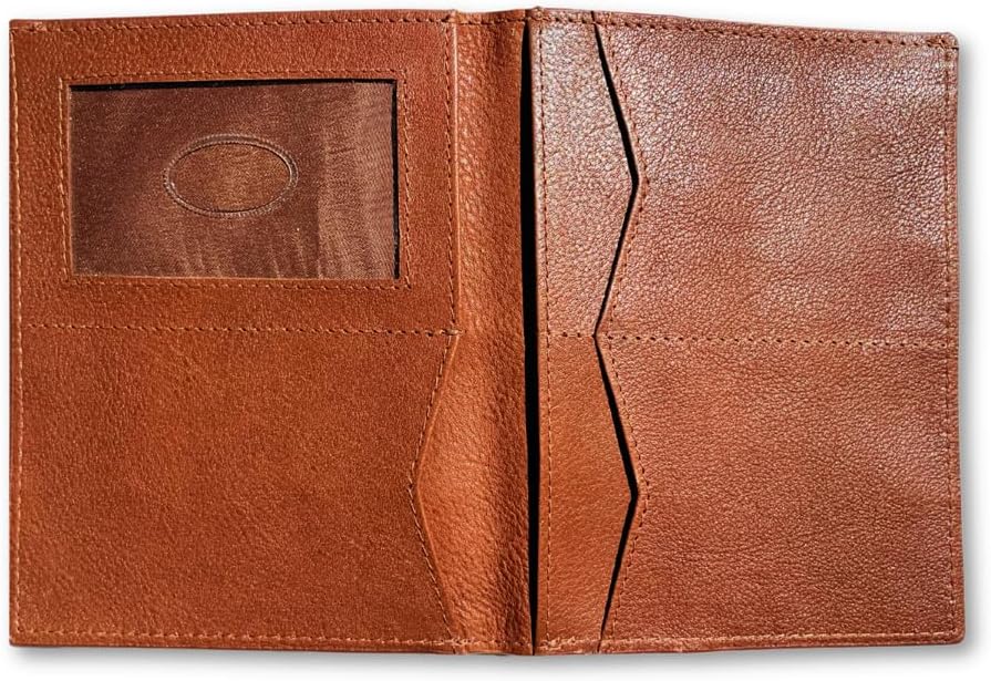 Big Skinny Full Leather RFID Blocking Hipster Bifold, Cognac