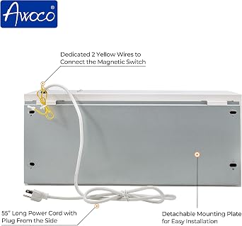 Awoco 24 Early Turn On Super Power 2 Speeds 780 CFM Indoor Air Curtain
