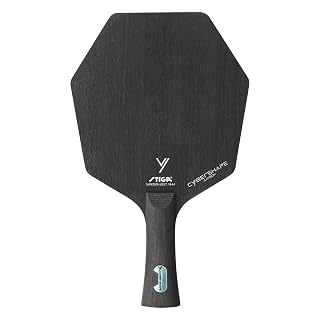 STIGA Cybershape Carbon CWT Table Tennis Blade with Custom Weight Technology I Superior Control, Enhanced Grip for Offensive Play - Master - Black