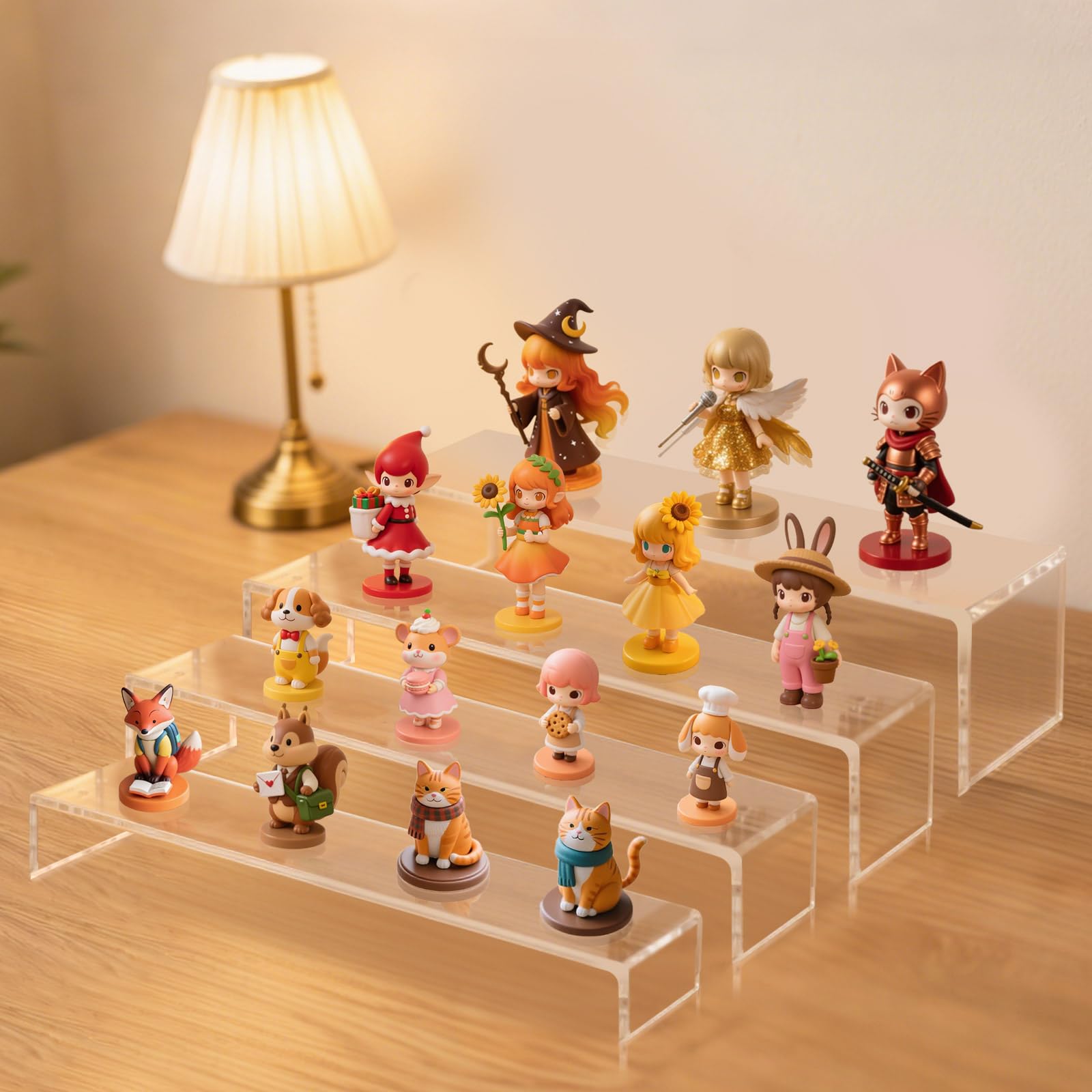 Acryl-Präsentationsständer, 8 Stück, 30 cm lang, verdickte Acryl-Erhöhungen (5 mm) für Parfümpräsentation, Buffet-Tische, Cupcake-Ständer, Pop-Figuren, Becher und Lebensmittel