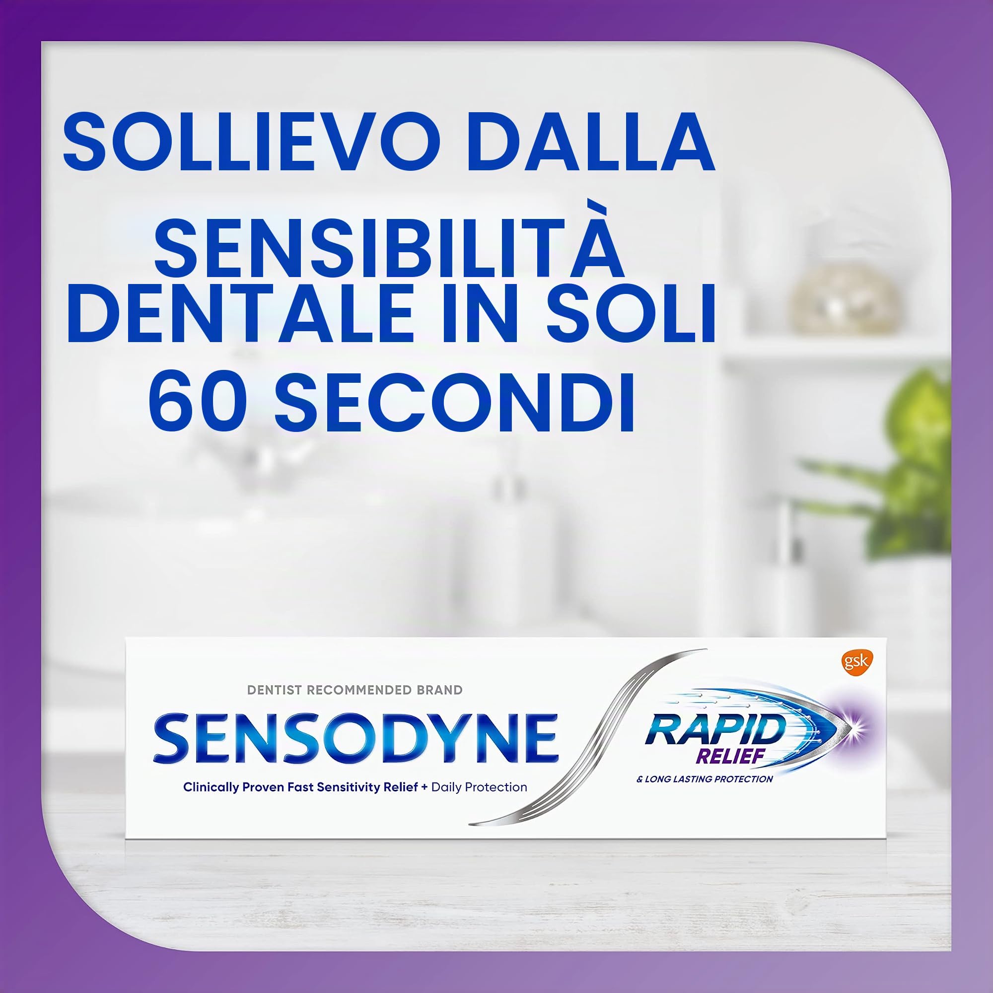 Sensodyne - 12 dentifrici a rapido sollievo dallo smalto per denti forti e alito fresco, 75 ml