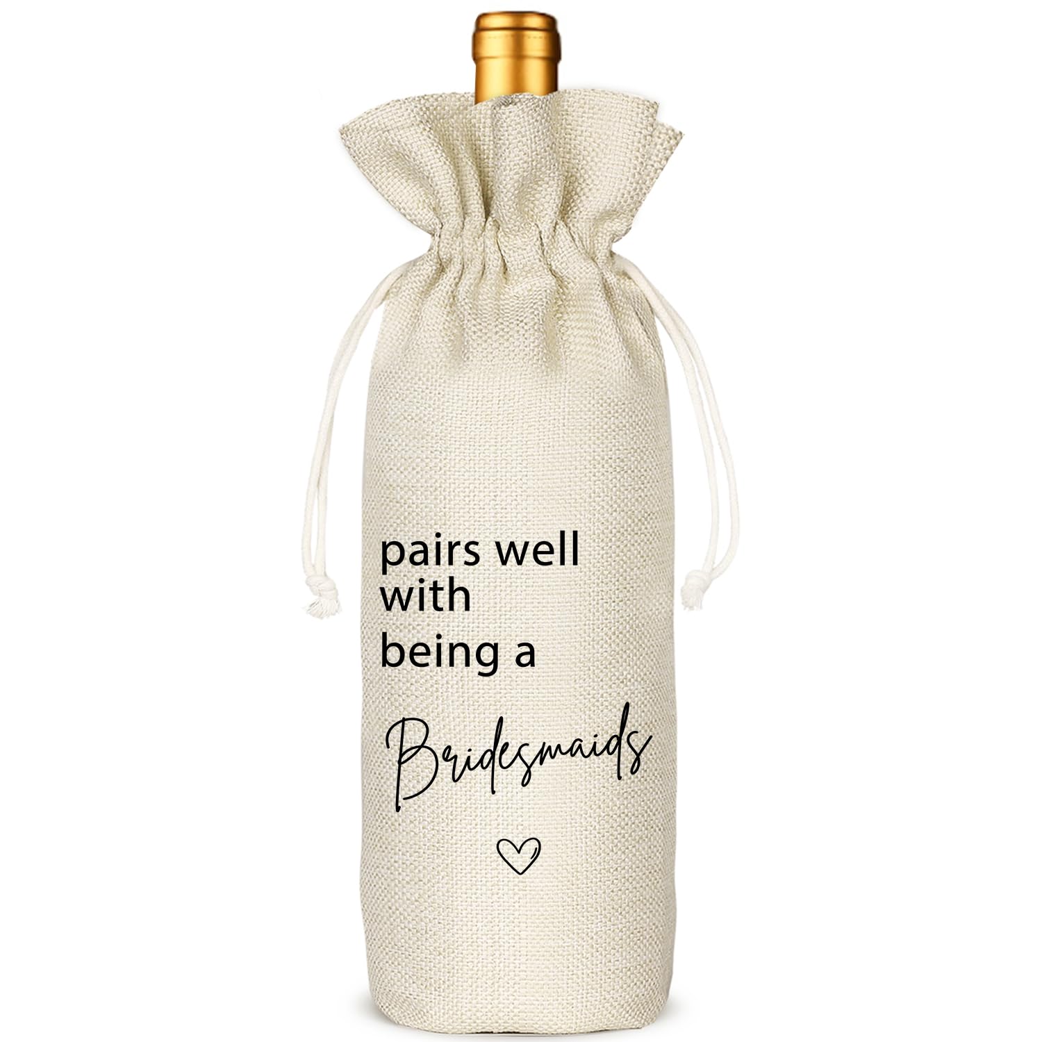 Socive Bridesmaid Wine Bag, Gift for Bridesmaids, Wedding Wine Bag Gift, Bridal Shower, Engagement, Bachelorette Party Favor